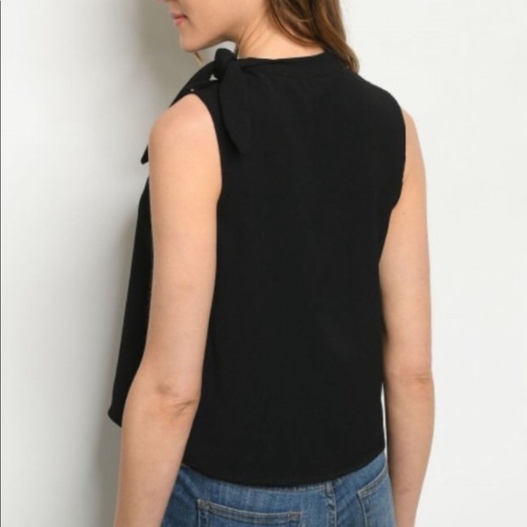 Gilli Black Knot Tie Slightly Flared Top - Multiple Sizes Available S, M, L - Picture 2 of 2